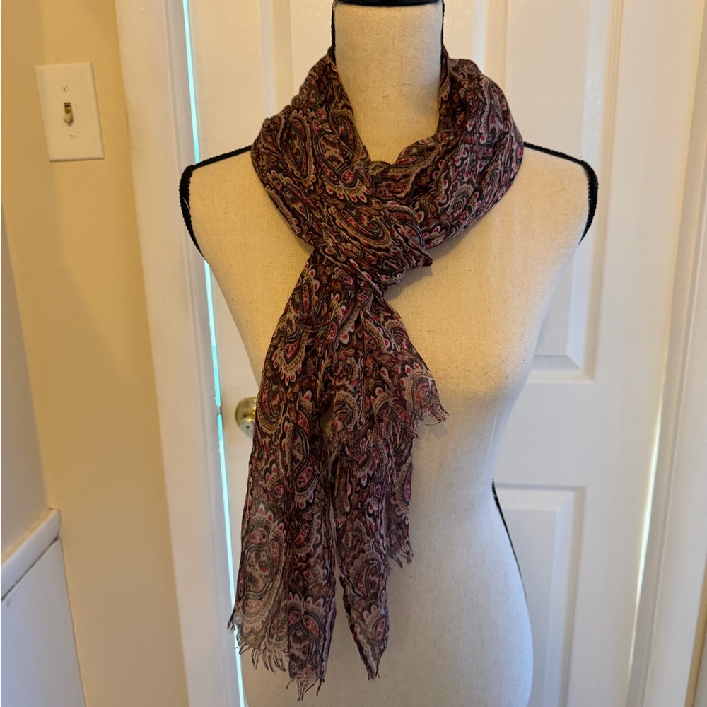 Charming Charlie Multicolor Paisley Scarf